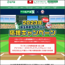 野球観戦チケット（埼玉西武ライオンズ内野指定席 SS 2席