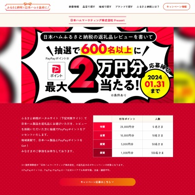 2万円の懸賞生活】2万円が当たるキャンペーン一覧